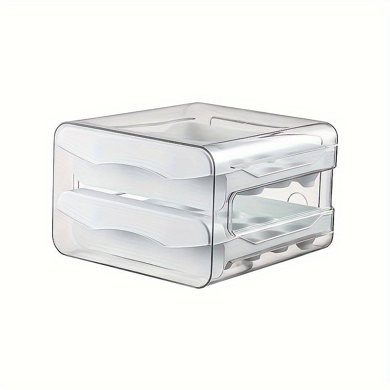 

1PC Portable Egg Storage Box Double-Layer Fresh-Keeping Box Plastic Household Refrigerator Egg Box Kitchen Fridge Egg Holder