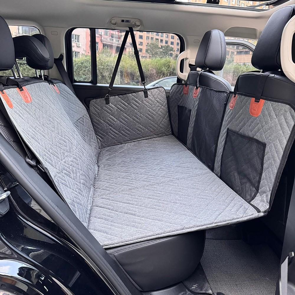 Waterproof Pet Car Seat Mat for Cats & Dogs - Rear Seat Cushion for Medium & Large Pets