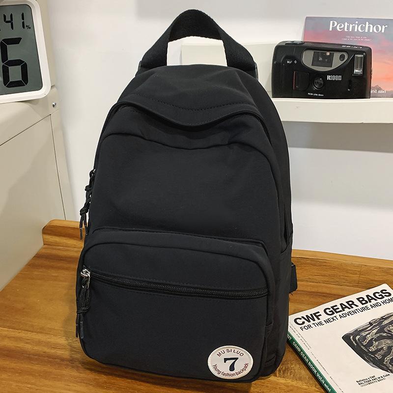 

Children s small schoolbag Girls College students Men s splicing Mini small backpack Crossbody shoulder bag