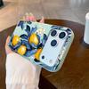 Oil Painting Orange Pattern Phone Case For iPhone 17 Pro Max 11 12 13 14 15 16 Pro 17 Air 15 14 Plus X XS XR Soft Cover