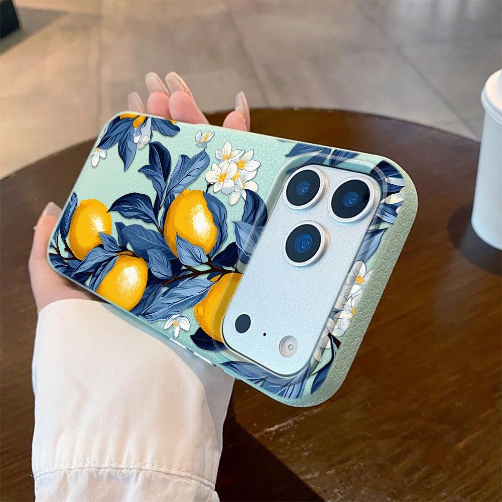Oil Painting Orange Pattern Phone Case For iPhone 17 Pro Max 11 12 13 14 15 16 Pro 17 Air 15 14 Plus X XS XR Soft Cover