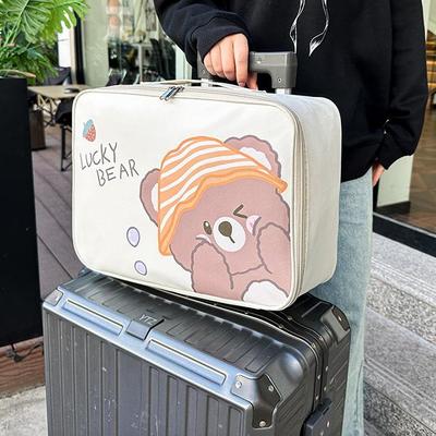Travel Duffel Bag: Oxford Fabric Rolling Luggage and Storage Bag