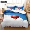Duvet Cover Set King Size 200x200 Quilt Covers Queen Full 3D Bedding Sets Pillowcase Linens Single Double Bed 220x240 Blue Sky