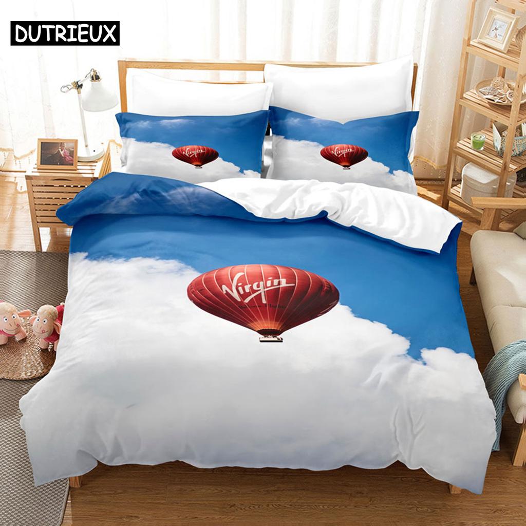 Duvet Cover Set King Size 200x200 Quilt Covers Queen Full 3D Bedding Sets Pillowcase Linens Single Double Bed 220x240 Blue Sky
