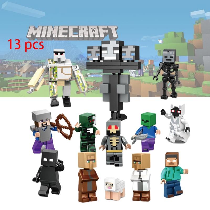 Cartoon Figure Building Blocks Toy Compatible With Lego My World Redstone Steve Diy Educational Toy