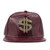 Leather Hat Dollar Label Hat Women's Tide Baseball Hat Men's Alligator Leather Hip Hat Flat Rim Hat Street Dance Hat