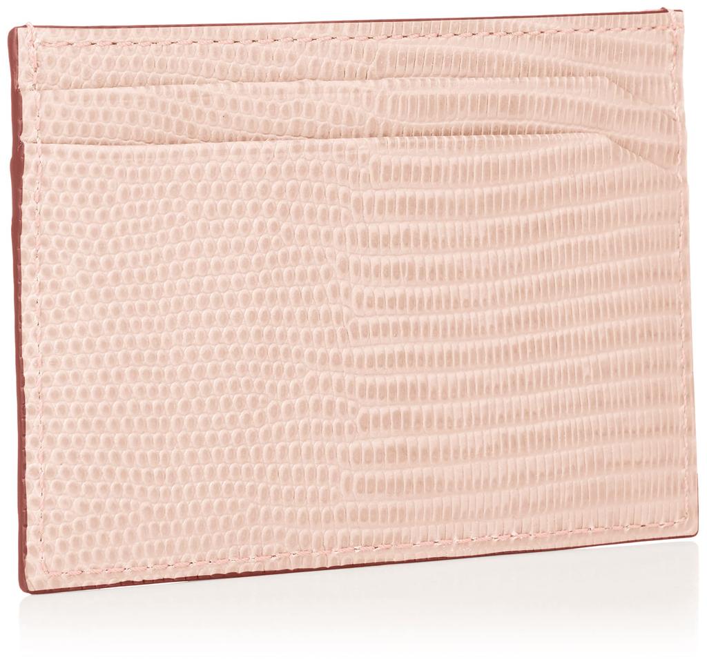 Topkapi Italian Leather Lizard Embossed Pass Case LUCIA Women's Pink Gray Free Size