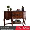 Solid Wood Entrance Table Retro Foyer Decorative Entrance Cabinet European Entrance Storage Table