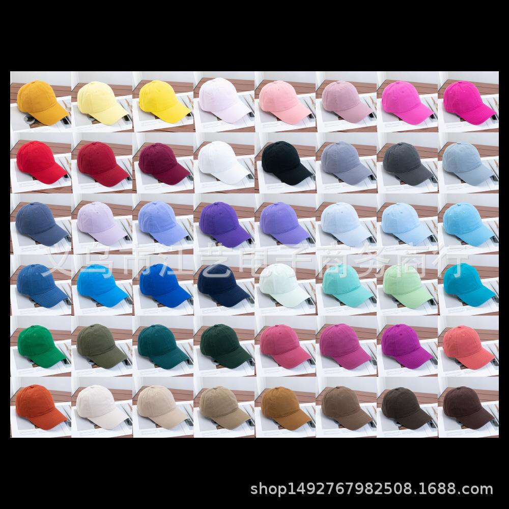 High-quality Pure Cotton Light Board Solid Color Versatile Baseball Cap for Men and Women Soft Top Casual Big Head Circumference Showing Face Small C