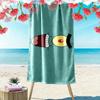 SpongeBob SquarePants Print Beach Towel, Large Soft Quick Dry Towel for Beach Camping Swimming