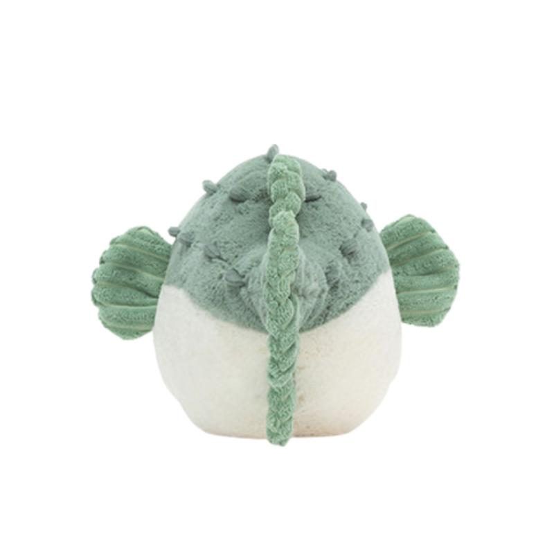JELLYCAT Ocean Series Animal Percy Puffer Fish Soothing Green Doll Plush Doll 16cm High