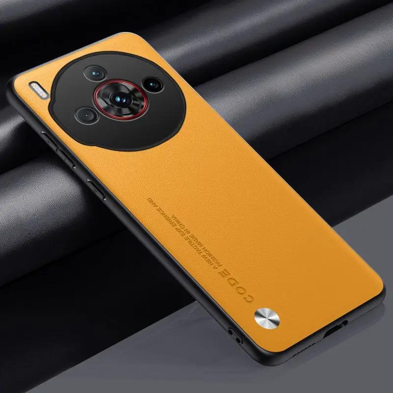 Do etui ZTE Nubia Z60s Pro Zwykła skóra PU Silikon TPU Miękka ochrona krawędzi Pokrowiec do Nubia Z60 S Pro Z60SPro Odporny na wstrząsy twardy zderzak