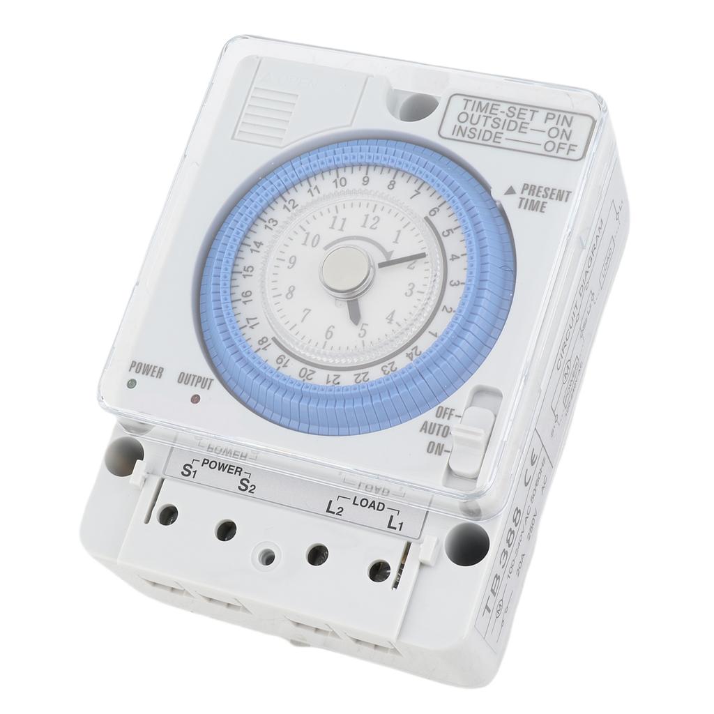 Mechanical Timer Automatic 24 Hours Low Power Consumption Time Switch for Water Heaters Breeding