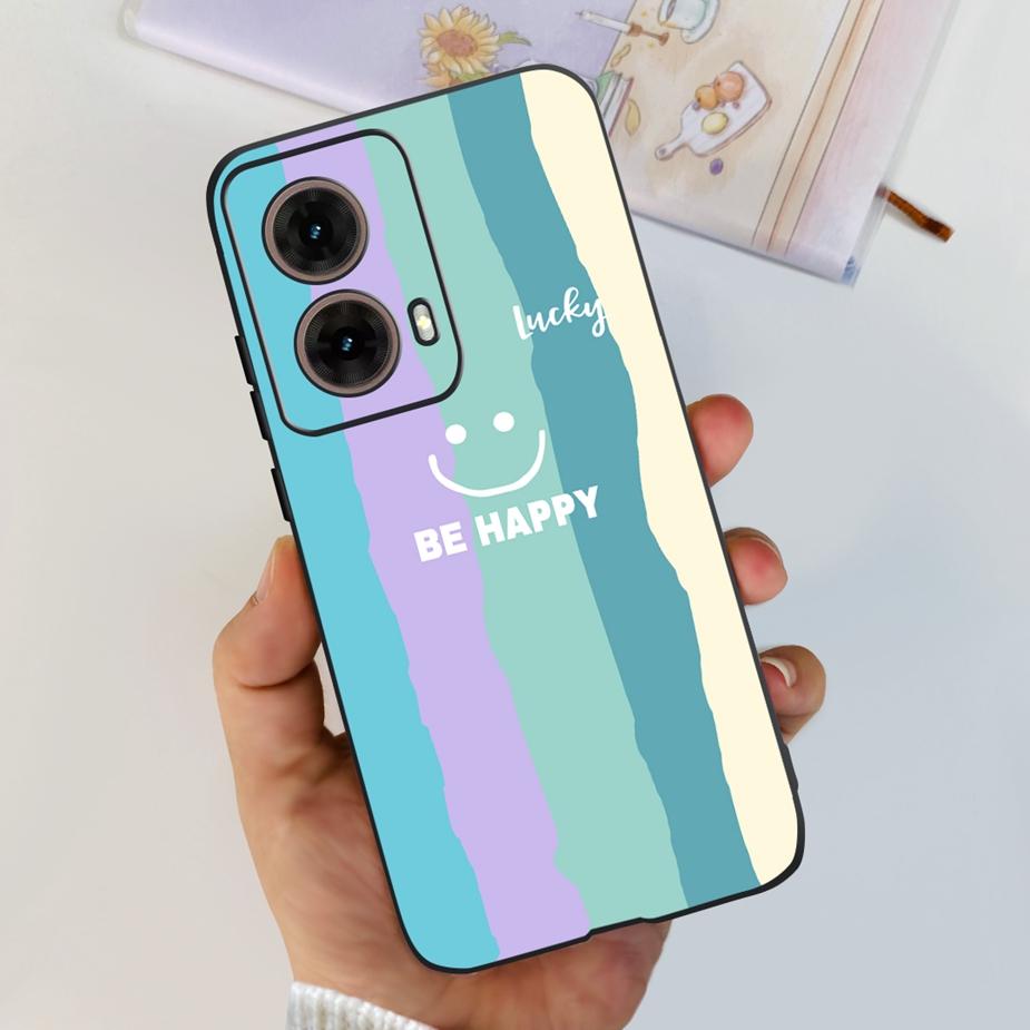 For Motorola Moto G85 Case New Fashion Painted Cover 6.67'' Soft Silicone Phone Case For Moto G85 G 85 MotoG85 Back Cover Bumper