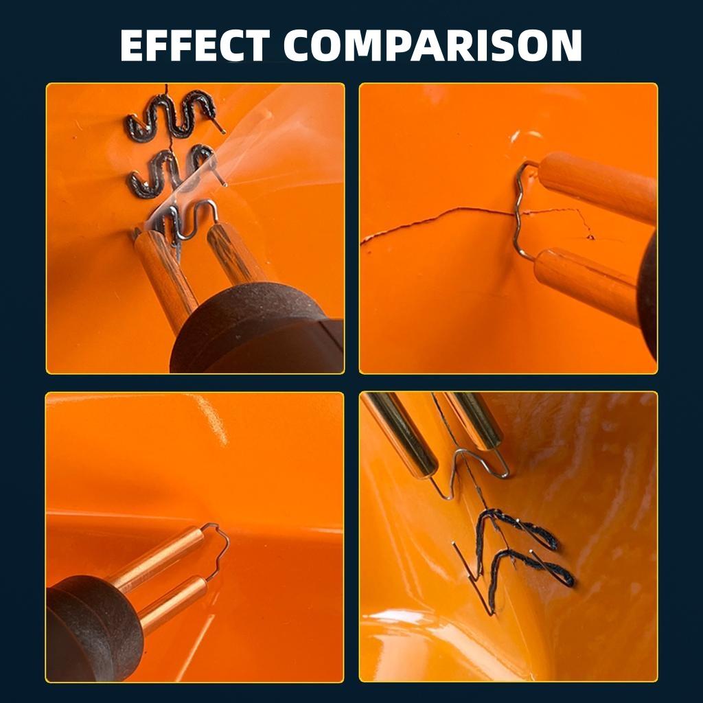 100 ks Sponky pro plastovou svářečku 4 typy Sponky pro svařování plastů pro opravu Všech nárazníků automobilů/Plastových prasklin