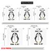 2pcs 2D flat printing Curtains Cute Penguin Lover Gift Fabric Without Electricity Seasonal Party & Holiday Decor Perfect for