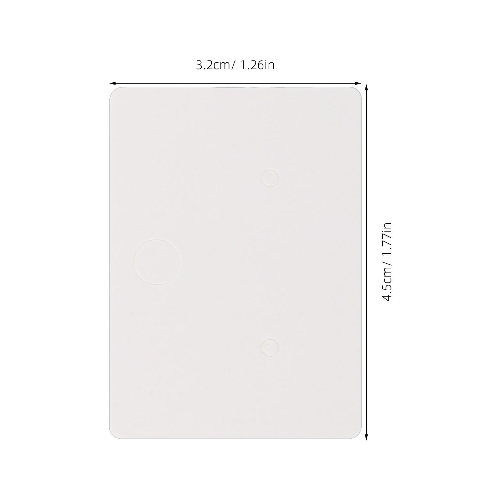 

500Pcs Earring Cards Sturdy Cardboard Display Holder Pre-Punched Holes for Jewelry Packaging Retail and Craft Fair Use other белый