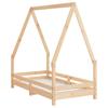 Kids  Bed 70 X 140 Cm Solid Pine Wood