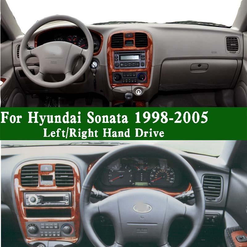 For Hyundai Sonata IV Mk4 Sonica EF 1998-2005 Dashmat Dashboard Cover trument Panel Pad Dash Mat Anti-Dirt Proof Ornaments