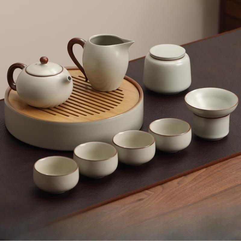Teapot Tea Set Table A Complete Set of One Person Drinking Home Small Tea Cups Young People Kung Fu Tea Sets