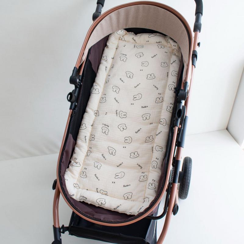 Soft Cotton Velvet Baby Stroller Seat Cushion for Autumn & Winter