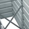 Garden Raised Bed Galvanized Steel 240*40*45 Cm Gray