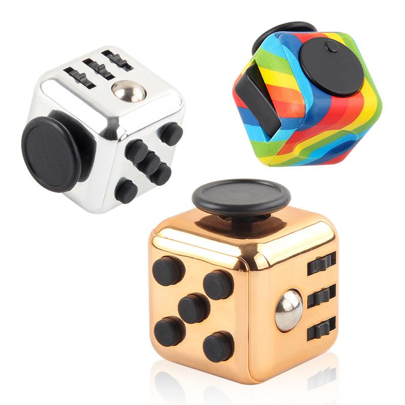 New And Strange Toys Decompress The Rubik'S Cube, Vent And Decompress The Dice, Local Tyrant Gold Press 6-Sided Finger Rubik'S Cube Source Factory