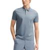 Fila White Casual Business Daily Commuting Versatile Short Sleeve Polo Shirt Men Polo Shirts Dark-Stone-Blue F11M523108F-BU