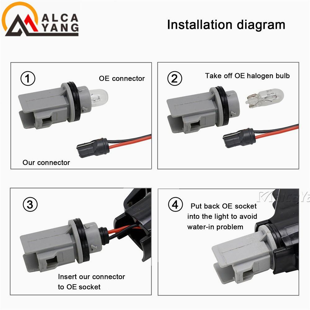 2 szt. Canbus LEDowe lampki do doświetlania podłoża w samochodzie dla Volkswagen VW Passat B6 CC Touran Jetta MK3 Golf 5 LEDowe lampki pod lusterka boczne samochodu