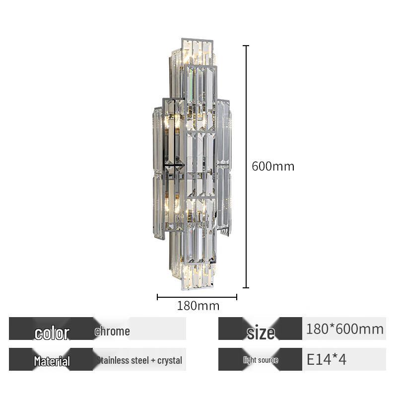UOSU Rechargeable Crystal Wall Sconce