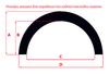 Bue dekker (4 stk, sort, ABS plast) for Mercedes E-klasse W211 2002-2009