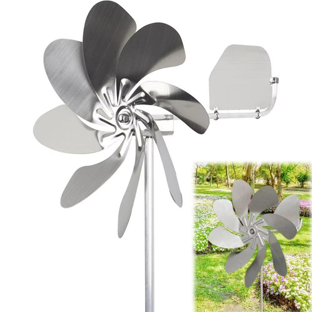 Waterproof Metal Wind Spinner for Yard Removable Wind Sculptures Rotating Garden Pinwheels  Outdoor