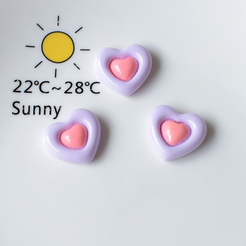 Love Star Double-Layer DIY Resin Accessories: Handmade Cream Style Hairpin & Mobile Case Decor