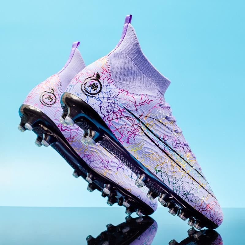 One 2025 high-top football shoe Boys' student spike shoes Girls' game training sports shoes