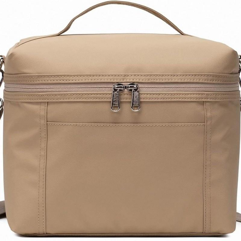 Insulated Lunch Bag Outdoor Picnic Travel Portable Single Shoulder Cooler Tote With Thick Thermal Lining Oxford Fabric