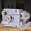 1 Set of Old Style Exterior Door Lock Set Anti-theft Door Lock Indoor Iron Door Lock with A Key Household Hardware Accessories