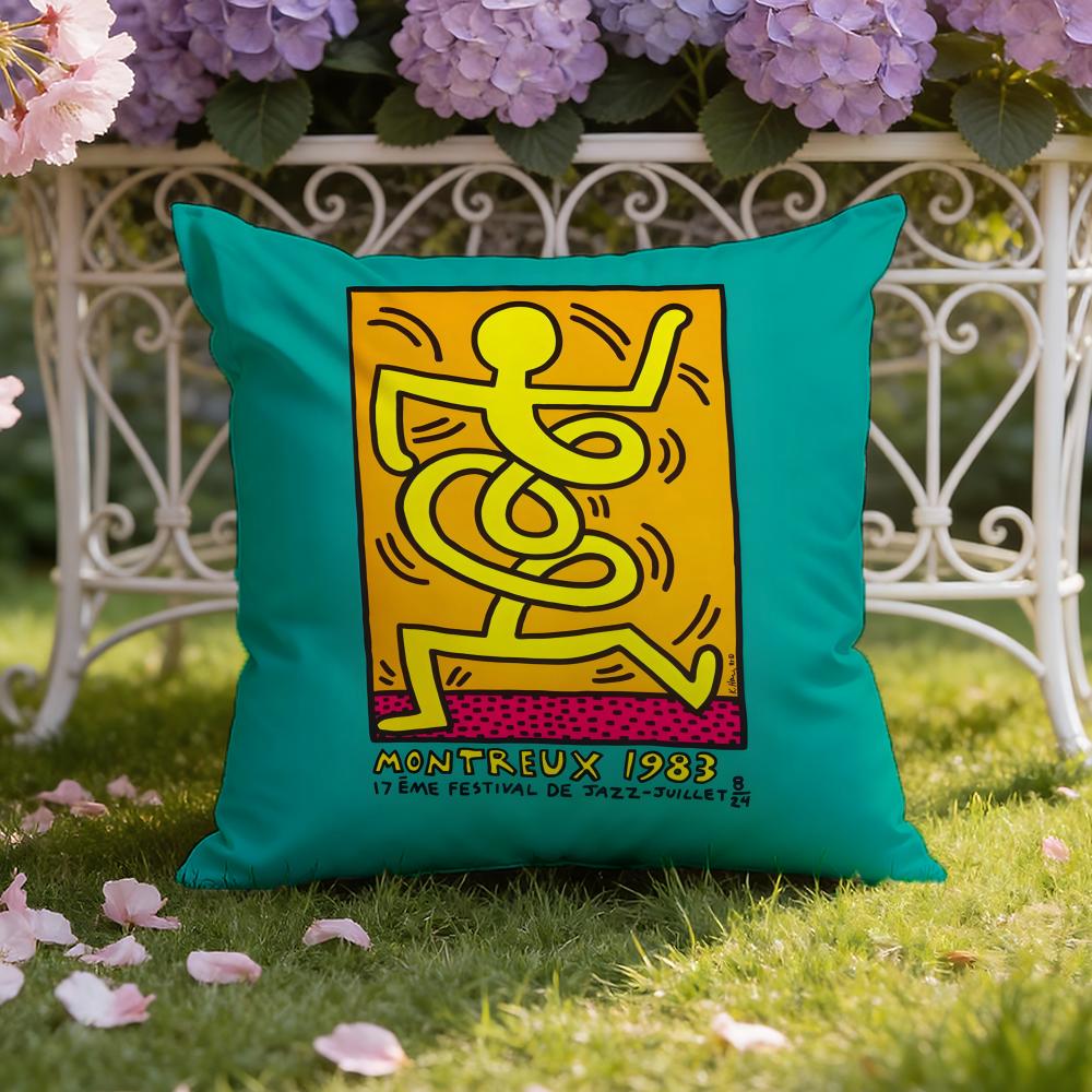 Modern Pop Art Street Graffiti Cushion Cover Home & Car Dual-Scene Pillow Cover: Reversible for Premium Comfort
