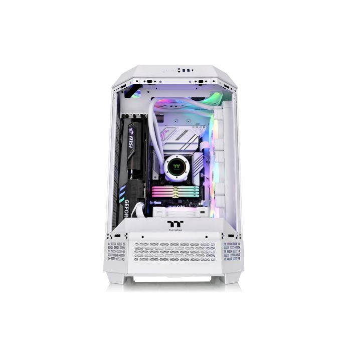 Boîtier PC - THERMALTAKE - The TOWER 300 Snow (Blanc) - Mini Tour - Format Micro-ATX - 3 Baies Internes