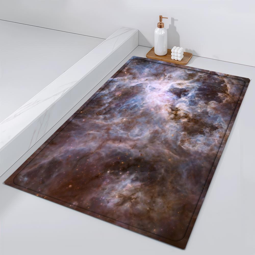 

Door Mat Starry Bedside Entrance Bath Floor Decoration T-Tarantula Nebula Corridor Door Mat Carpet Living Room Sky Balcony 40cm x 60cm