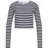 JJXX Womens/Ladies Feline Stripes Crop T-Shirt
