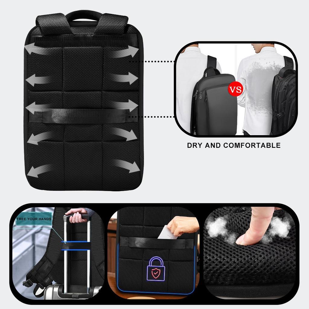 15-16 Inches Expandable Backpack Multifunctional Backpack Computer Bag Leisure Travel Bag School Bag