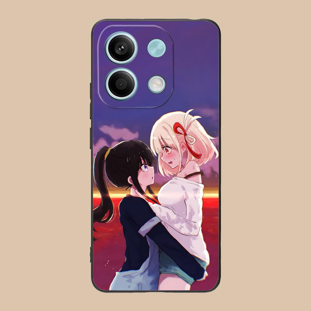 

Lycoris Recoil Anime Mobile Phone Case for POCO M6 M5 M4 M3 X7 X6 X5 X4 X3 F6 F5 F4 Pro GT 5G Colour Printing Protective Luxury Poco M4 Pro 5G