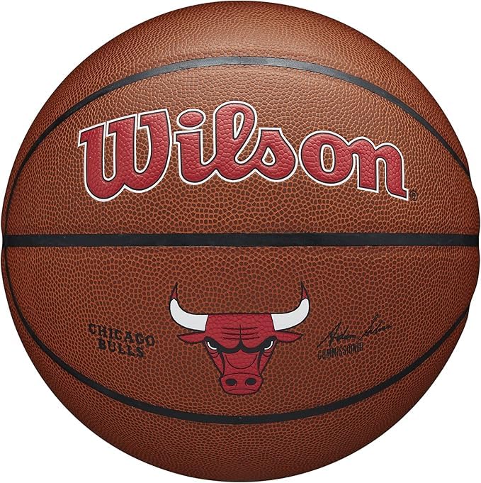 

Wilson Men s NBA Team Alliance BSKT Basketball (Size 7 Chicago Bulls) WTB3100XBCHI, Size 7, Approx. 24.5cm Diameter, Brown [Imported]