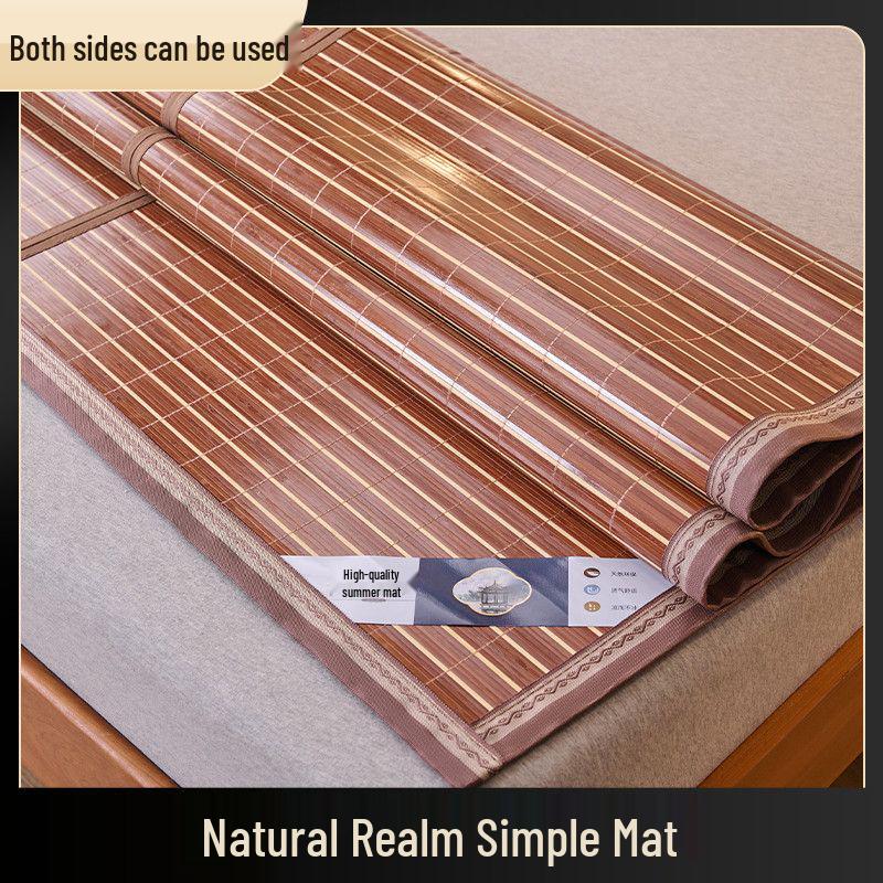 2026 Summer Bamboo Mat: Foldable, Double-Sided Cool Mat for Dormitory Bunk Beds with Free Shipping