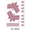 9pcs Indian Style Hand Tattoo Stickers Brown Red Flower Fake Tattoos Temporary Tattoos Set  Wedding