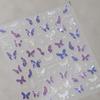 1Pcs 5D Embossed Aurora Butterfly Nail Art Stickers Self Adhesive Decals For Nails Decoration DIY 3D Acrylic Nail Supplies Parts