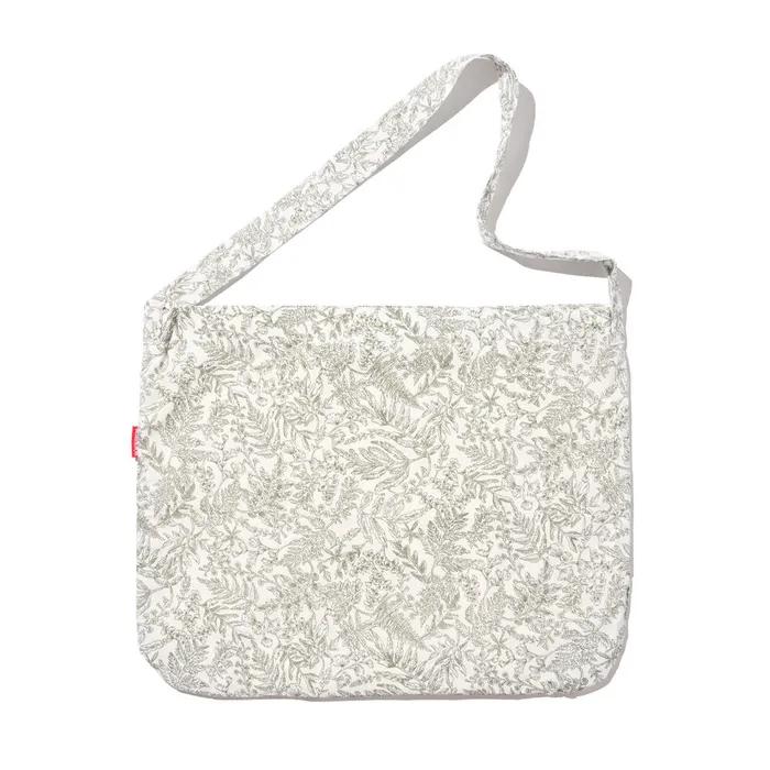 Flower Paisley Shoulder Eco Bag (Gray)