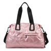 Women's Winter Pearlescent Travel and Fitness Bag - Large Capacity Handbag for Short Trips