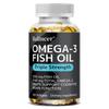 Omega-3 Fischöl Nahrungsergänzungsmittel, Mit EPA, DHA, 120 Weichkapseln pro Flasche