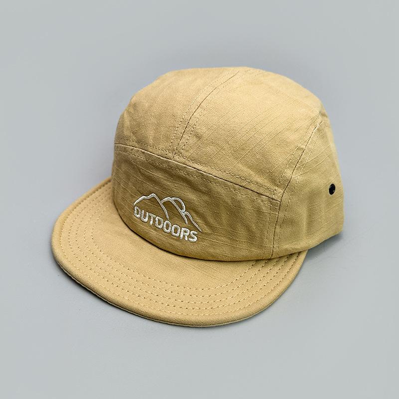 Short Brim Tooling Embroidered Retro Baseball Cap For Men And Women High Quality Sunshade Street Outdoor Soft Top